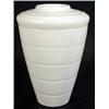 Image 1 : Large white glazed Wedgwood Keith Murray ribbed vase, marks to base, 33cm high