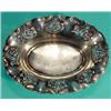 Image 1 : Oval silver Art Nouveau bonbon dish pierced and impressed with flowers, Chester, 1906, 15cm in lengt