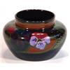 Image 1 : Gouda pottery squat vase hand painted with a band of Art Nouveau style flowers, marks to base, 12cm 