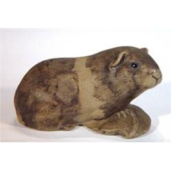 Poole pottery Barbara Lynley Adams seated guinea pig, impressed marks to base, 14cm in length