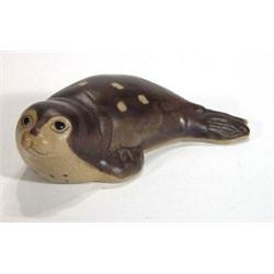 Poole Pottery Barbara Lynley Adams seal, impressed marks to base,15cm long