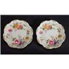 Image 1 : Two Royal Crown Derby circular dishes, hand painted with Derby posies, marks to base, 12cm diameter