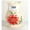 Image 1 : Radford pink and red floral vase, impressed number and initials to base, 9cm high