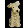 Image 1 : Straw glazed seated Sylvac terrier dog, impressed marks to base, 13cm high