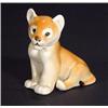 Image 1 : Hand painted USSR seated tiger cub, marks to base, 11cm high