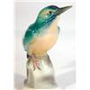 Image 1 : Hand painted Katzhutte kingfisher on a rock, marks to base, 16cm high