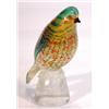 Image 1 : Colourful Murano glass budgerigar, 15cm high