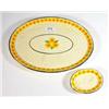 Image 1 : Hand painted oval Maritomo floral plate and a smaller plate, marks to base, largest 28cm diameter