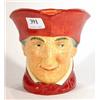 Image 1 : Large hand painted Royal Doulton Cardinal character jug, marks to base, 18cm high