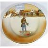 Image 1 : Hand coloured and transfer printed Royal Doulton Dickensware 'Tom Pinch' plate, marks to back, 26cm 