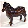 Image 1 : Brown glazed Beswick Shetland pony, marks to base, 12cm high