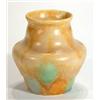 Image 1 : Beswick pottery vase decorated with a brown, orange and green mottled glaze, impressed marks to base