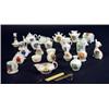 Image 1 : Selection of Arcadian, Goss and other crested china including dog, petrol can, bathing hut, etc