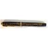 Image 1 : Black and brown banded and gold plated Parker fountain pen