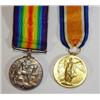 Image 1 : World War I military medal group comprised 1914/18 war medal and a Victory medal awarded to Pte.B.Ro