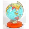 Image 1 : Chad Valley tinplate globe on circular base, 20cm high