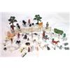 Image 1 : Selection of assorted Britains and other lead farmyard animals, trees, fences, accessories, etc