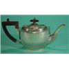 Image 1 : Small Queen Anne style silver teapot with ebony knop and handle, Sheffield 1911, 13cm high