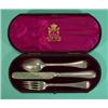 Image 1 : Victorian cased Mappin & Webb christening knife, fork and spoon