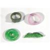 Image 1 : Four items of assorted jade