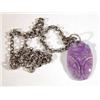 Image 1 : Purple jade beetle pendant