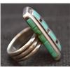Image 2 : ZUNI SILVER RING SIGNED OJO
