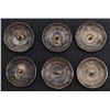 Image 2 : SIX STERLING SILVER BUTTONS