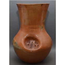 NAVAJO CARVED POT SIGNED EB