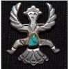 Image 1 : NAVAJO STERLING KNIFE WING PIN BY FRANCES JONES
