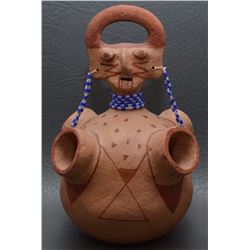 MOJAVE POTTERY EFFIGY POT BY ELMER GATES