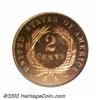 Image 2 : 1864 2C Large Motto PR65 Red PCGS.