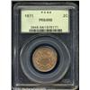 Image 1 : 1871 2C PR64 Red and Brown PCGS.