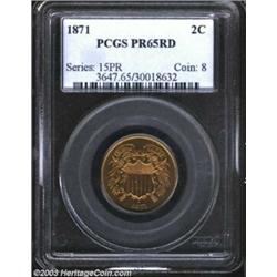 1871 2C PR65 Red PCGS.