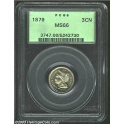1879 3CN MS66 PCGS.
