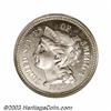 Image 1 : 1868 3CN PR66 Cameo NGC.
