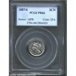 1887/6 3CN PR66 PCGS.