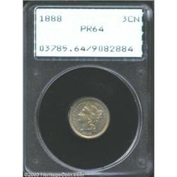 1888 3CN PR64 PCGS.