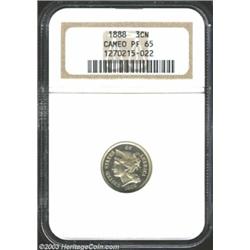 1888 3CN PR65 Cameo NGC.