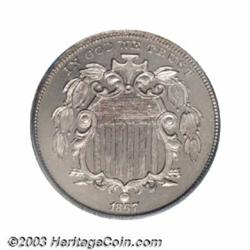 1867 5C No Rays PR65 Cameo PCGS.