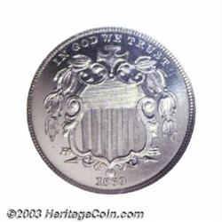 1869 5C PR67 NGC.