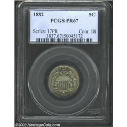 1882 5C PR67 PCGS.