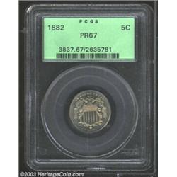 1882 5C PR67 PCGS.