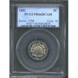 1882 5C PR66 Deep Cameo PCGS.