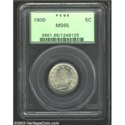 1900 5C MS65 PCGS.