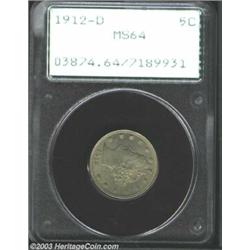 1912-D 5C MS64 PCGS.