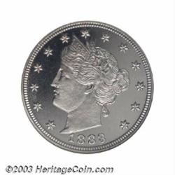 1883 5C With Cents PR67 Ultra Cameo NGC.