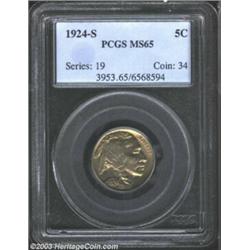 1924-S 5C MS65 PCGS.