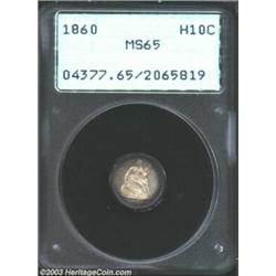 1860 H10C MS65 PCGS.