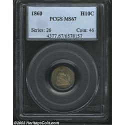 1860 H10C MS67 PCGS.