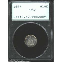 1859 H10C PR62 PCGS.